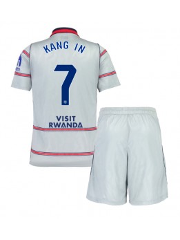 Otroški Nogometna dresi replika Atletico Madrid Lee Kang-in #7 Tretji 2026-27 Kratek rokav (+ hlače)